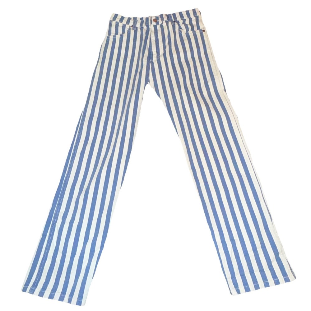 Wrangler x Barbie Jeans Striped Barbiecore Size 9 (28x31) Western Bachelorette